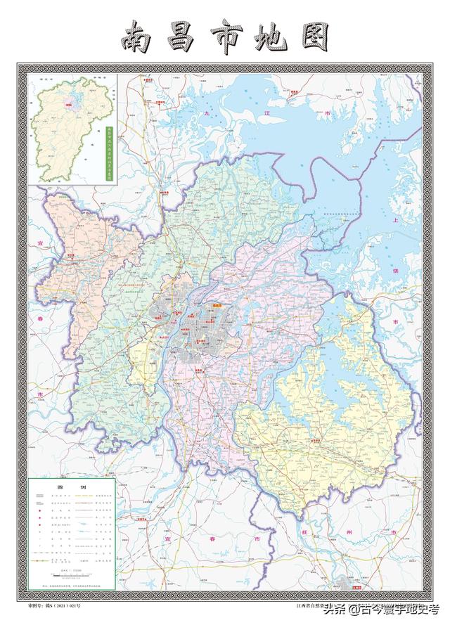 江西省地图在全国的位置（江西省各市县地图）(5)