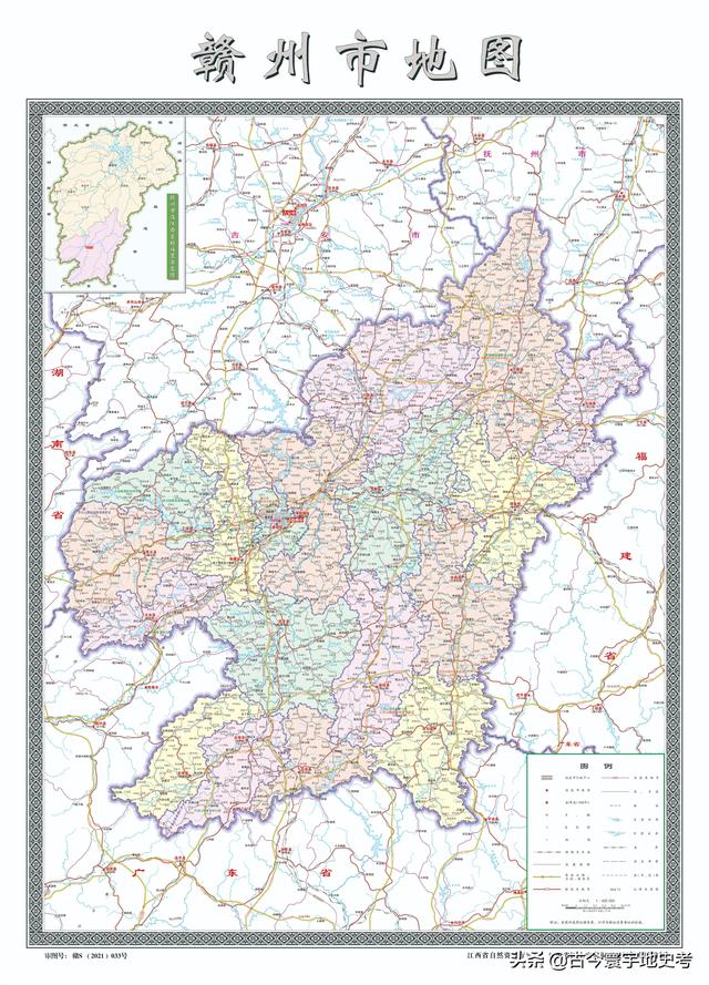 江西省地图在全国的位置（江西省各市县地图）(25)