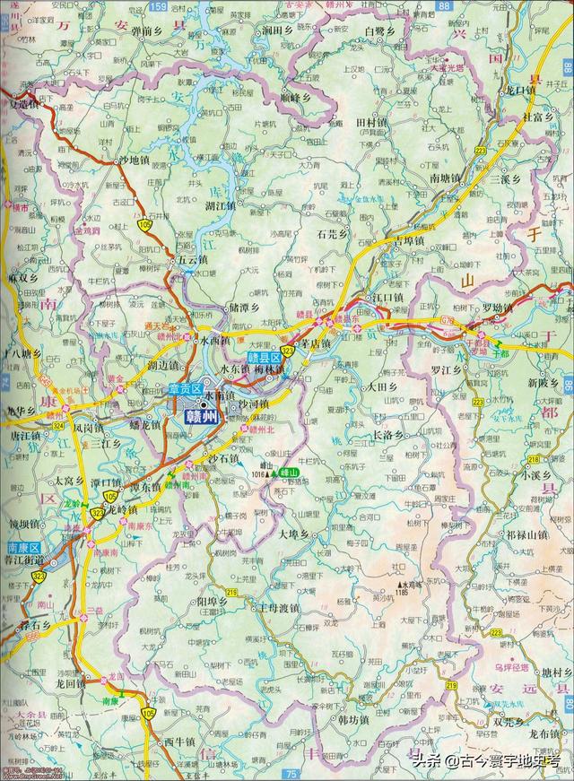 江西省地图在全国的位置（江西省各市县地图）(42)