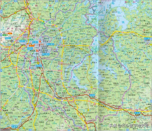 江西省地图在全国的位置（江西省各市县地图）(10)