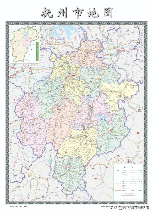 江西省地图在全国的位置（江西省各市县地图）(11)