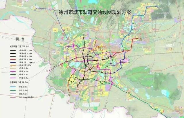 徐州地铁规划图最新（徐州作为三线城市）(1)