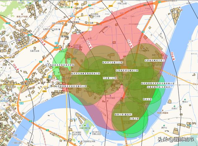 杭州最新主城区划分图良渚（图解城市--杭州下沙篇）(4)