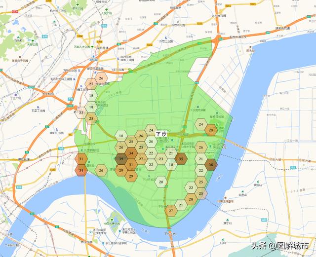 杭州最新主城区划分图良渚（图解城市--杭州下沙篇）(8)