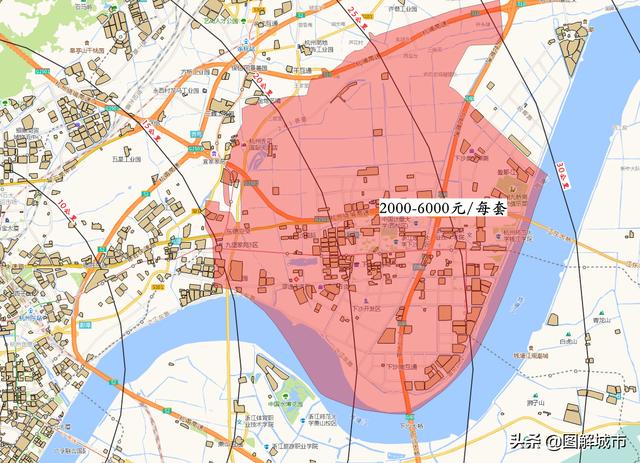 杭州最新主城区划分图良渚（图解城市--杭州下沙篇）(9)