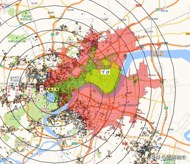 杭州最新主城区划分图良渚（图解城市--杭州下沙篇）(3)