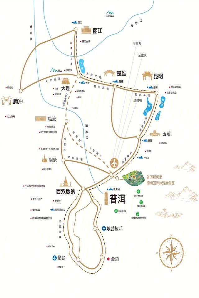 云南普洱茶马古道普洱茶市场（来最美茶城云南普洱）(36)