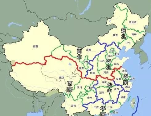 划分南北方的分界线是，南北方地图分界线？图6