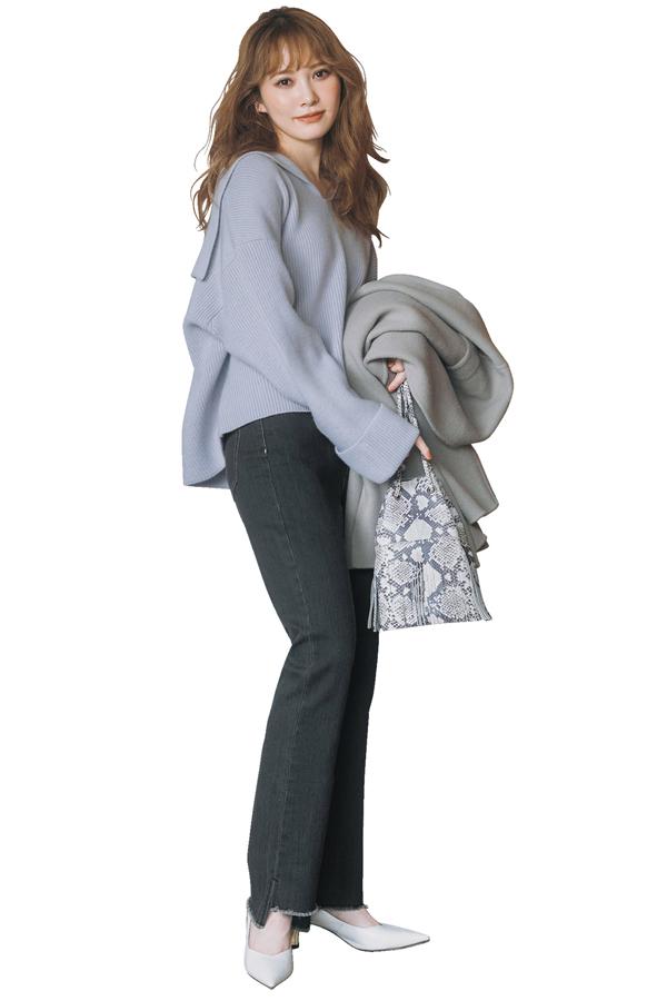 一件黑色针织衫的七种搭配（一件紫色针织衫的穿搭灵感）(1)