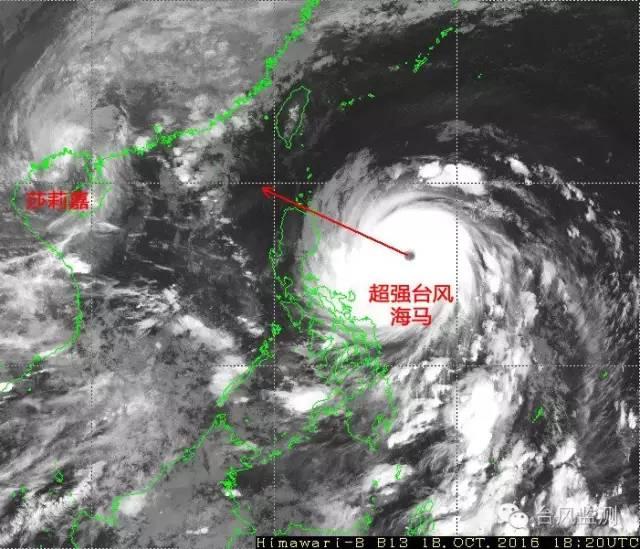 台风海马卫星云图(台风海马或赶超)(6)