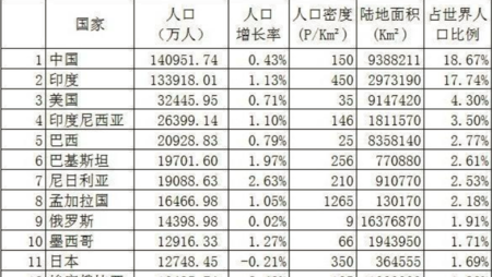 人口过亿的发达国家