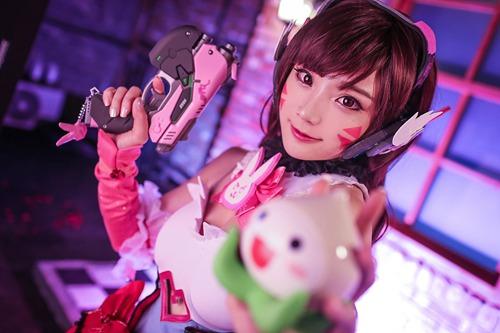 黑蜘蛛合集cos（超可爱的黑猫D.va）(4)