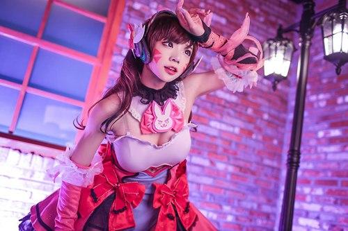 黑蜘蛛合集cos（超可爱的黑猫D.va）(6)