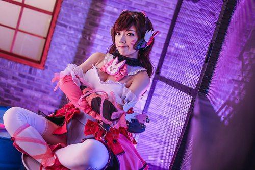 黑蜘蛛合集cos（超可爱的黑猫D.va）(5)