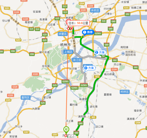 杭州和绍兴之间的距离有多少公里