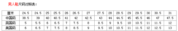 255是多少码,255 250是多少码的鞋子男图4