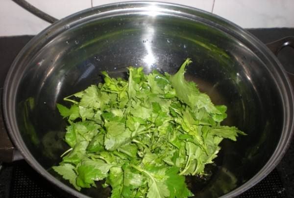 清炒菊花脑的做法步骤图片