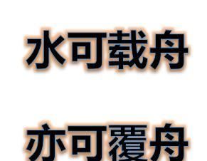 水能载舟亦能覆舟是谁的名言说明了什么