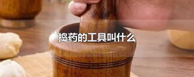 ​捣药的工具叫什么名称 捣药的那个工具叫什么
