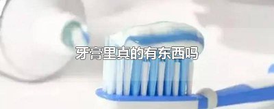 ​牙膏里面有小东西吗 牙膏里面的东西是什么