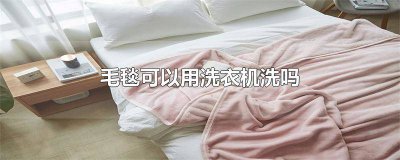 ​聚酯纤维毛毯可以用洗衣机洗吗 6斤毛毯可以用洗衣机洗吗