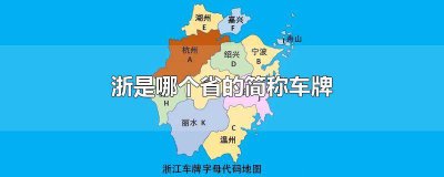 ​浙的车牌是哪个省份 浙是什么车牌