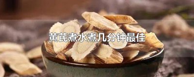 ​黄芪煮水煮多久合适 人参黄芪煮水煮多久