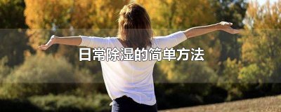 ​除湿有几种方法 人身除湿有几种常见方法