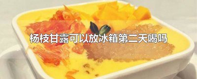 ​杨枝甘露放冰箱第二天可以喝吗 杨枝甘露没开封可以放冰箱第二天喝吗
