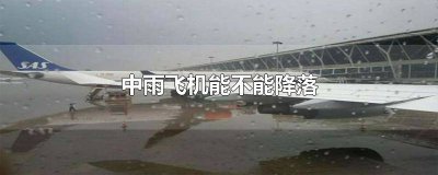 ​中雨飞机能不能降落地面 中雨飞机能不能降落天空