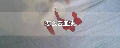 ​怎么去血渍小妙招视频 怎么去血渍小妙招图片