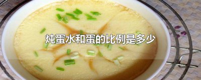 ​炖鸡蛋加水的比例 炖鸡蛋鸡蛋与水的比例是多少