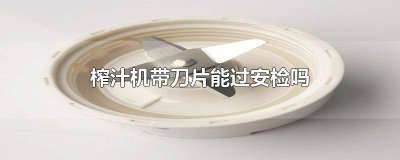 ​火车安检能带榨汁机吗 绞肉机带刀片能过安检吗