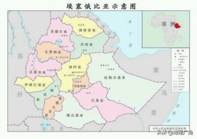 ​埃塞俄比亚在哪个洲（非洲埃塞俄比亚面积、人口及经济情况）