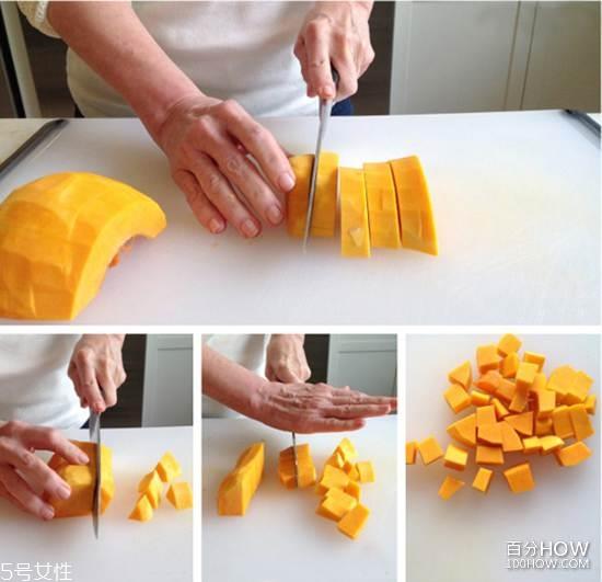 南瓜怎么切图解 条块片都好切