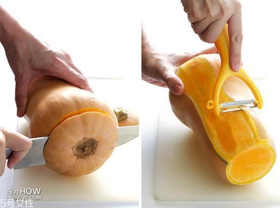 南瓜怎么切图解 条块片都好切