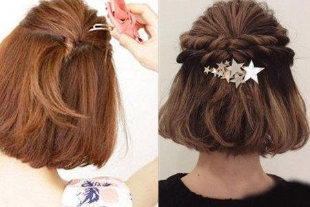 大饼脸适合的短发发型，修颜发型轻松塑造巴掌脸