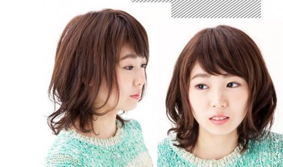 大饼脸适合的短发发型，修颜发型轻松塑造巴掌脸