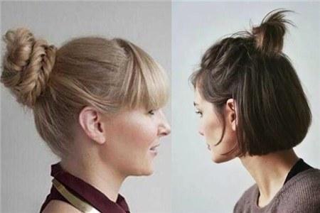 大饼脸适合的短发发型，修颜发型轻松塑造巴掌脸