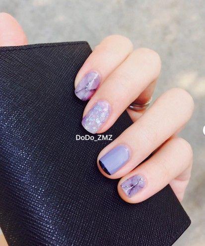 6款本季必收粉紫色美甲，晕染、星月美甲、大理石纹全找齐