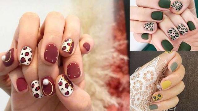 秋冬指甲换新装，8款绝美清新系豹纹美甲