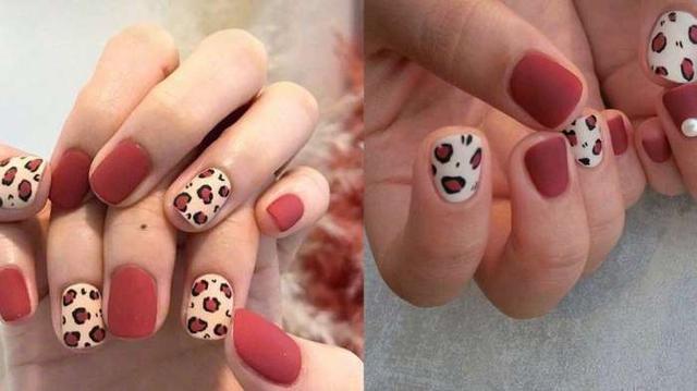 秋冬指甲换新装，8款绝美清新系豹纹美甲