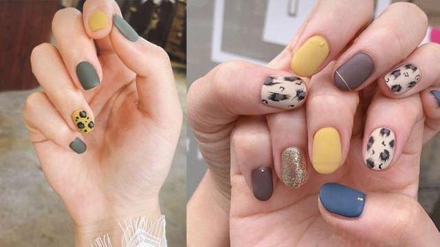秋冬指甲换新装，8款绝美清新系豹纹美甲