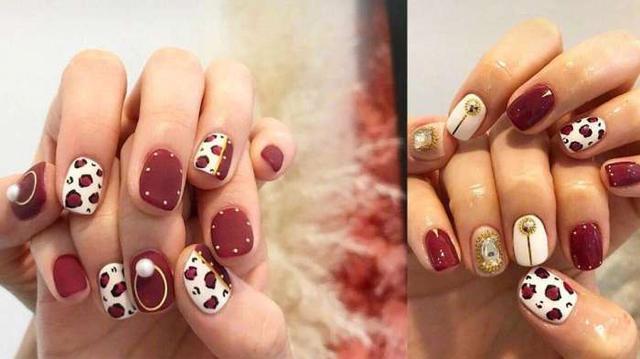 秋冬指甲换新装，8款绝美清新系豹纹美甲