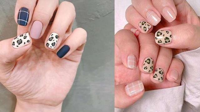 秋冬指甲换新装，8款绝美清新系豹纹美甲