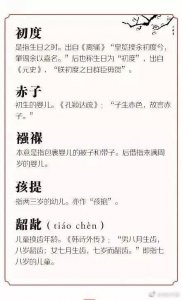 ​古人关于不同年龄的称呼，你知道你的岁数叫做什么吗？