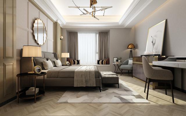 13款现代简约卧室装修效果图，简约但不简单！