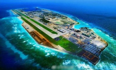 ​南沙群岛永暑岛高清全景图...