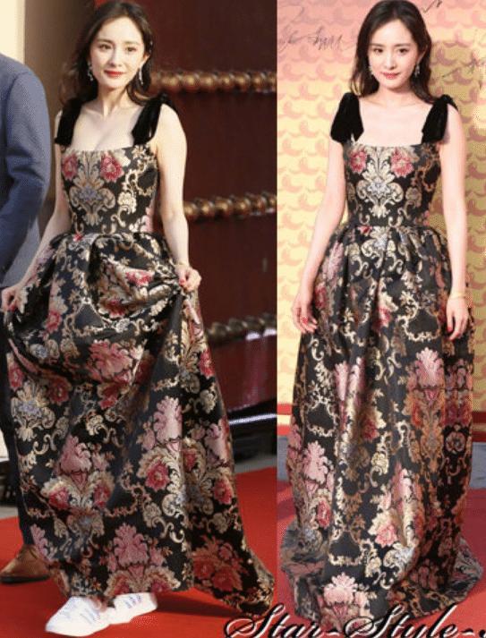 有一种时尚叫杨幂,穿礼服却搭双运动鞋,效果让人很意外