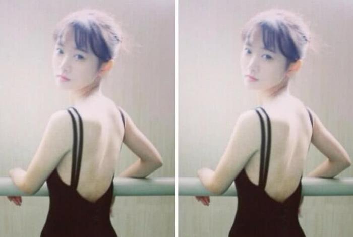 网红中学时期的照片被曝光，4千年难得一见美女，网友：大露背